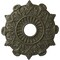 Ekena Millwork Preston Ceiling Medallion (Fits Canopies up to 4"), Hand-Painted Witch Hazel, 17 1/2"OD x 4"ID x 1"P CM17PRWHF - alternate 1